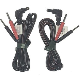 Therapist’s Choice® Premium Lead Wires for TENS and EMS Units – Standard Female Plug - 1 Pair, 2 Total Lead Wires