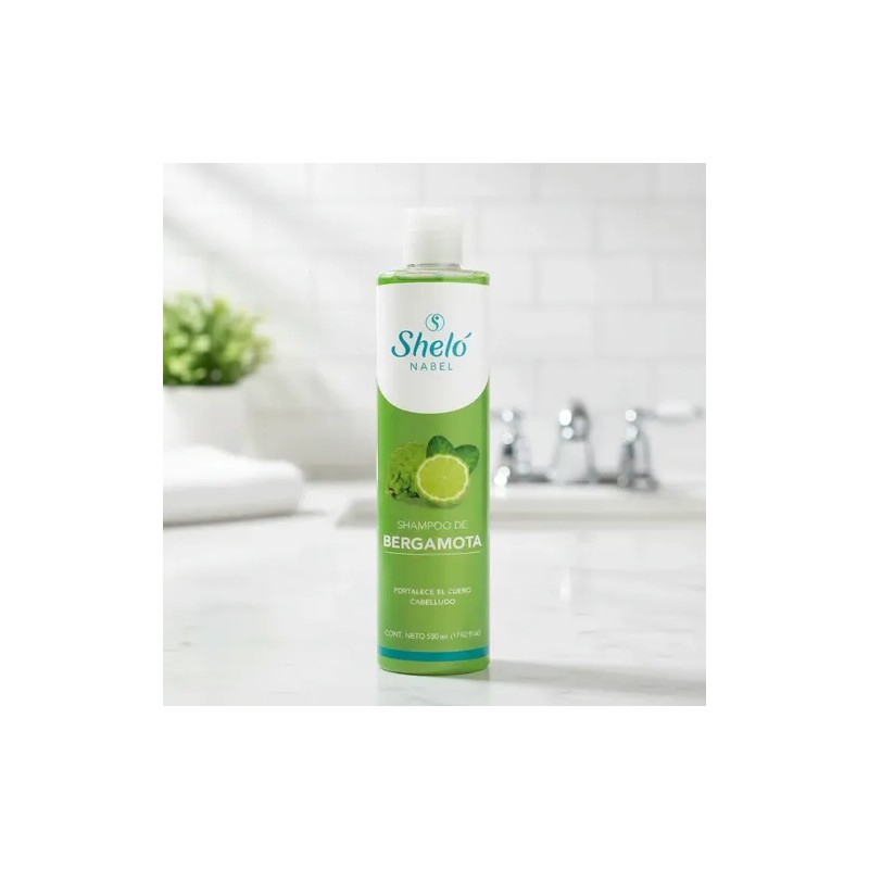 Shampoo Bergamota Original Caida Cabello 530 Ml Shelo Nabel.