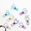100pcs Cat Binder Clips Cute Cartoon Strong Clamping Force Metal