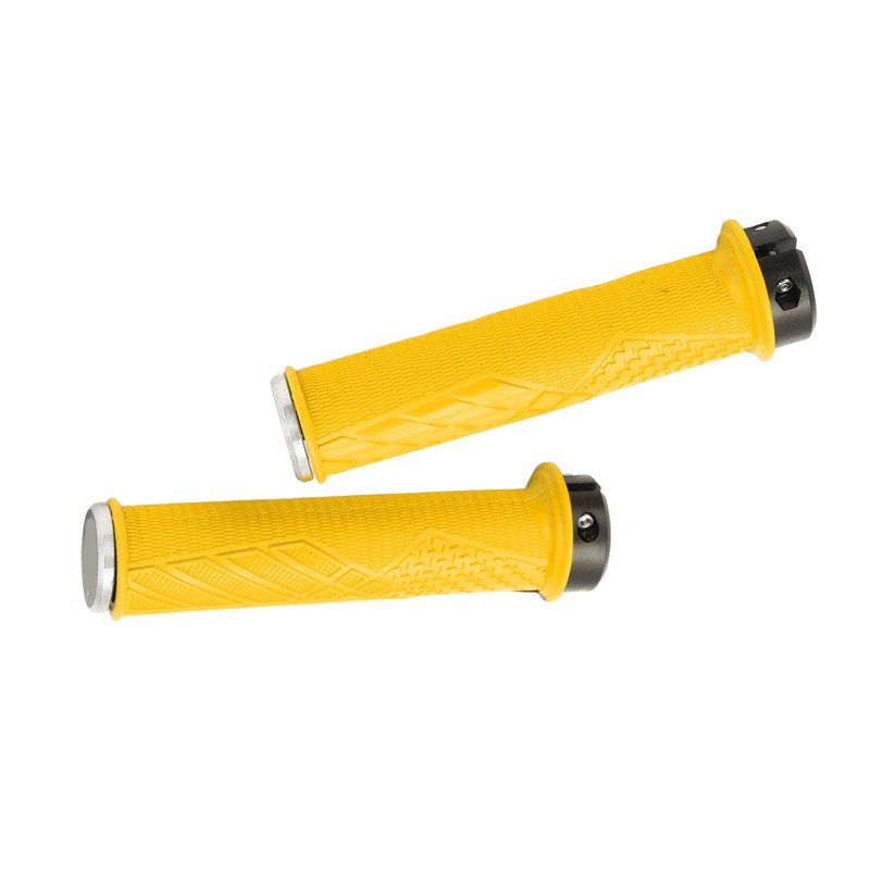 2PCS ENLEE Mountain Bike Handlebar Grips Comfortable TPR Rubber Locking