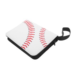Outanaya Baseball Card Binder Album Durable PU Cover Four Pocket Layout for Efficient Organization Compact and Portable Sports Card Collection Book