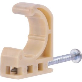 HOLDRITE 191Z100 1/2 Inch Half S-Nail Clamp, 100 Pack, Pipe Support, PEX, Copper, CPVC