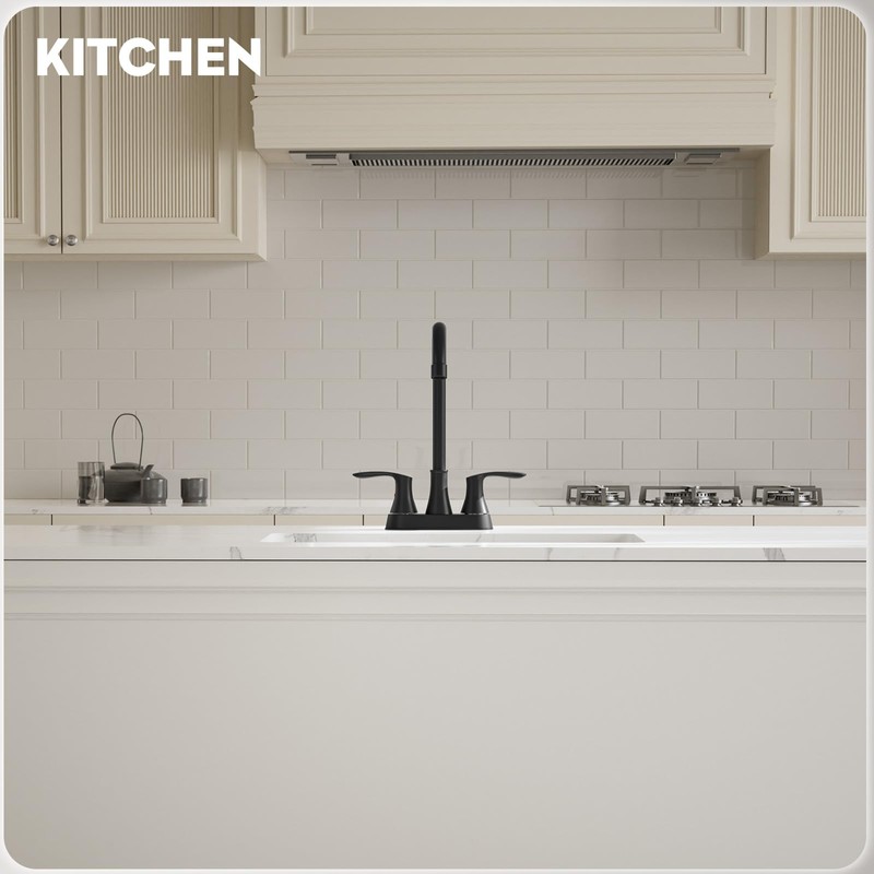 Phiestina Bar Sink Faucet 4 Inch Centerset Deck Mount,2 Hole
