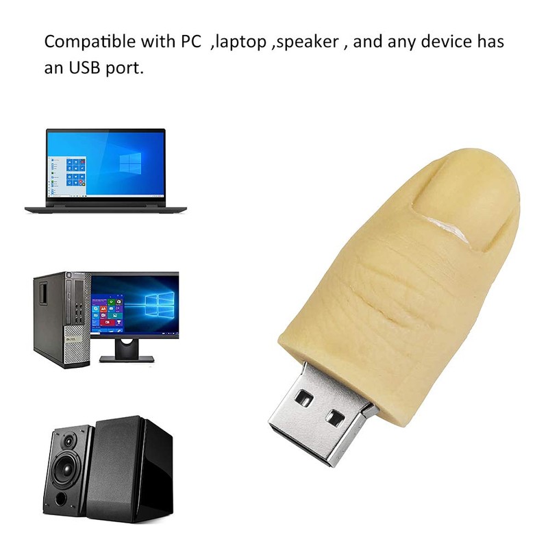 32GB USB Stick Thumb Shaped Memory Stick Interesting USB Flash