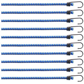 com-four® Set of 10 Rubber Tensioners – Luggage Tensioners – Expander with Hooks – Tensioning Rubber for Load Securing – Tie Down Strap