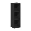 Furinno Fulda 3-Tier Space Saving Storage Shelf Bookcase, 10-Inch Width,