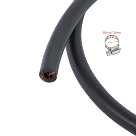 GIVIHGETI 5/16 Zoll Ø 8 mm Kraftstoffschlauch 3 Meter, mit 15 Stücke Schlauchschellen für Auto und Motorrad, Boot, Traktor, Kleine Motoren,Benzin- und Dieselschlauch, Ölleitung