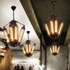 Industrial Metal Chandelier, 8 Lights Retro Chandelier Vintage Steampunk Style
