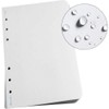 全天候ルーズリーフ用紙、4 5/8" ×7" 、32#白、余白パターン、100シートパック(番号395)