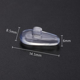 MYCOURAG 6 Pairs Replacement Silicone Rubber Nose Pieces Compatible with Oakley Contrail/Lizard/Limit Switch/Truss Rod/Barrelhouse Sunglass