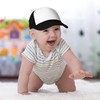 DALIX - Gorra de camión para niños y niñas, Negro-blanco,