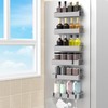 HuggieGems 6 Pack Magnetic Spice Rack Organizer for Refrigerator and