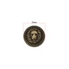 SING F LTD 9pcs 25mm Lion Head Embossed Sewing Button