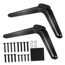 MERRYHAPY 2pcs Tv Mount Stand Mounting Brackets Tabletop Holder for Tvs Non-Slip Base Pad Easy Installation Space-Saving Design for Home and Office Use