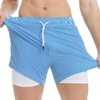 MaaMgic Mens Swim Trunks with Compression Liner 2 in 1