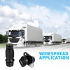 Yuanjoy 12 V 24 V Car Trailer Plug Socket 3-Pin