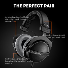 beyerdynamic DT 770 Pro 32 ohm Limited Edition Professional Studio Headphones, Gray