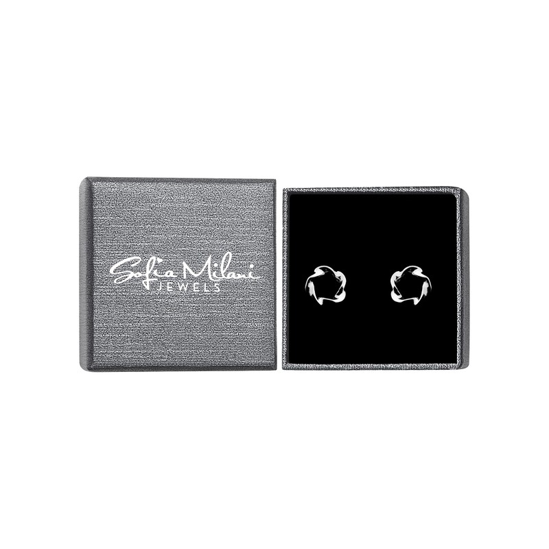SOFIA MILANI - Women's Earrings 925 Silver - Twisted Circle