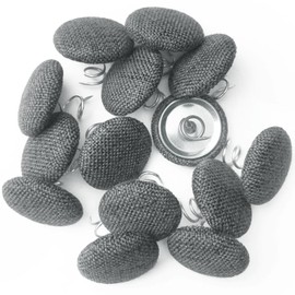 14Pcs Upholstery Tacks Headliner Twist Pins for Sofa，Armchair Caddies, Armrest Covers,Bed Skirts, Keeps Furniture Covers in Place（Dark Gray）