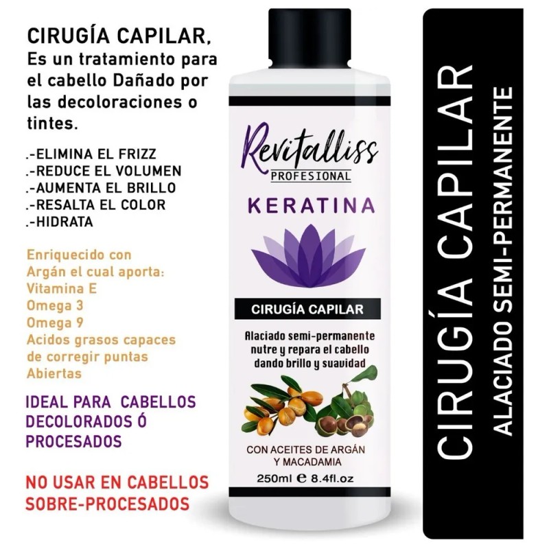 Keratina Alaciante Permanente Cirugía Capilar Kit