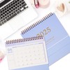 Small Desk Calendar 2024-2025 - 7.48x6.3 Inch Standing Flip 2025