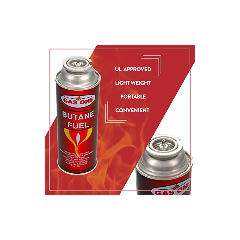 GasOne Butane Fuel Canister (12 Pack)