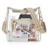 Missnine Clear Crossbody Bags for Women Stadium Approved Clear Purse