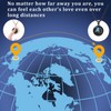 Long Distance Touch Necklaces,Vibration & Light up Remote Smart Matching