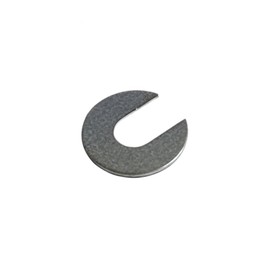 Slotted Washers Made of Steel, Galvanised and Aluminium U Washer Open, U Washer with Slotted, Open Spacer, Set of 10 (Galvanised Steel, M6 x 18 x 2 (Pack of 10)