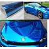 DIYAH High Gloss Blue Chrome Mirror Vinyl Car Wrap Sticker