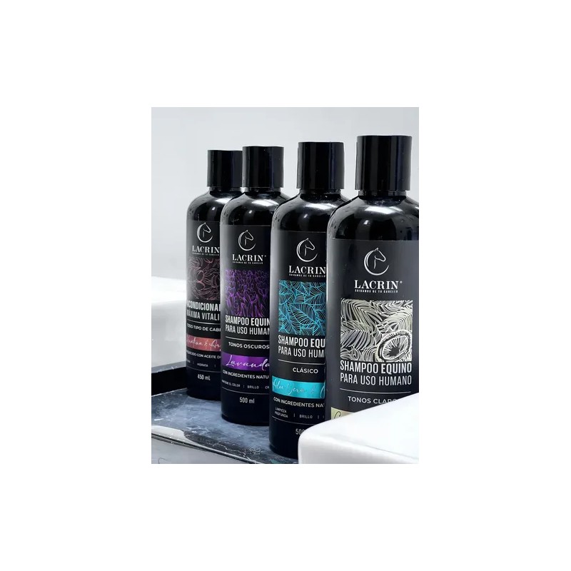 Shampoo de Cola de Caballo Lacrin Menta Clásico Equino Limpieza