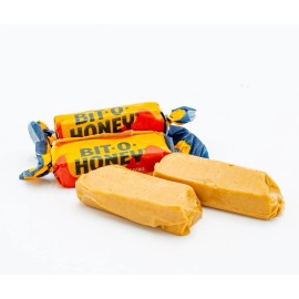 Bit-O-Honey Candy - Retro Taffy Honey & Almond Flavor - Bulk Candy- Choose Sizes - 16 oz (1lb)