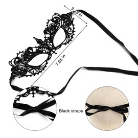 Kattst 3PCS Lace Masquerade Mask, Women's Elegant Ball Mask, Lace Masks for Women,Party Ball Masks（Black, Gold, Silver）