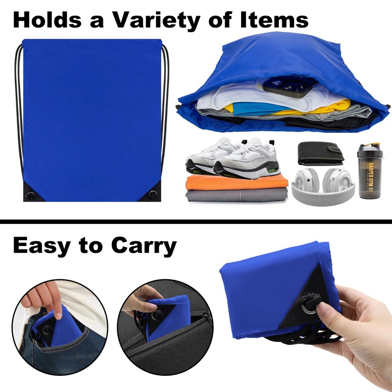 CALACH 2PCS Drawstring Bags Bulk, String Backpack for Men Women,