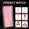 AILLSA Short Coffin Nail Tips Clear Gelly Nails Tip Half