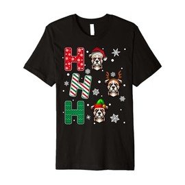 Ho Ho Ho Russell Terrier Dog Lover Christmas Santa Elf Xmas Premium T-Shirt