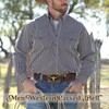 JASGOOD Men's Western Leather Belt Strap Engraved Cowboy Belt without