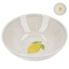 Gisela Graham Decorative Ceramic Mini Bowl with Lemon Design, White