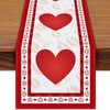 Valentine's Day Heart Table Runner 72 x 13 Inch Decorations,