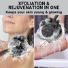 Loofah with Handle & Shower Brush Charcoal 2 Pack- Back