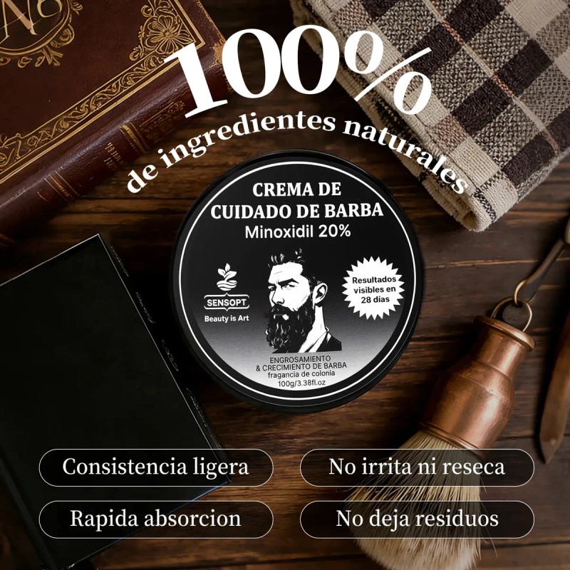Bálsamo Ultra Potente Para Crecimiento De Barba Fina