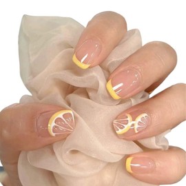 EIROVYA 24 x Lemon Style False Nail Stickers