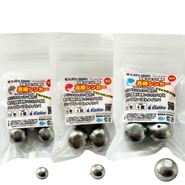 KATO SEIKO Red Snapper Sinker, Always Ready Set 1, For Beginners, Trial Size, Made in Japan, No. 10 (4 pieces), No. 15 (4 pieces), No. 20 (4 pieces)