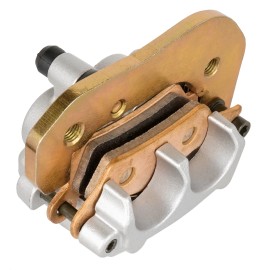 Caltric Rear Left Brake Caliper w/Pad for Can-Am Renegade 1000 4X4 2012-2019 Except XMR
