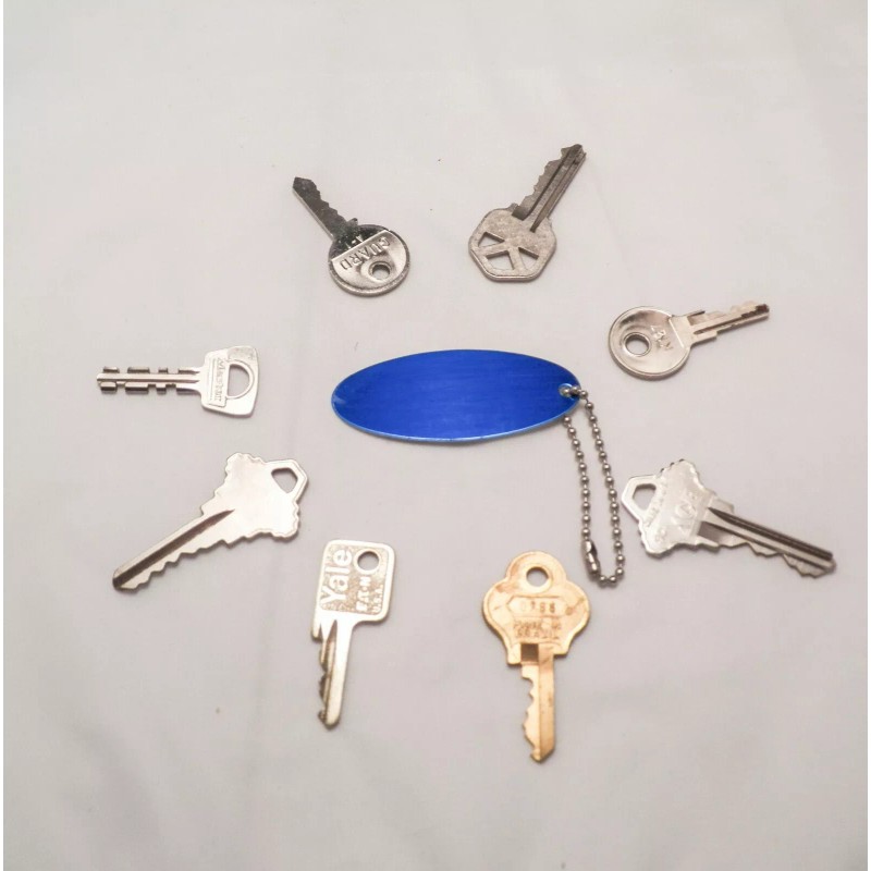 Unbranded LUGGAGE TAG KEY TAG WITH FREE PERSONALIZING OVAL 2.5"