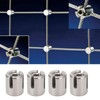 10Pcs Wire Rope Cross Cable Clamps Stainless Steel Wire Rope