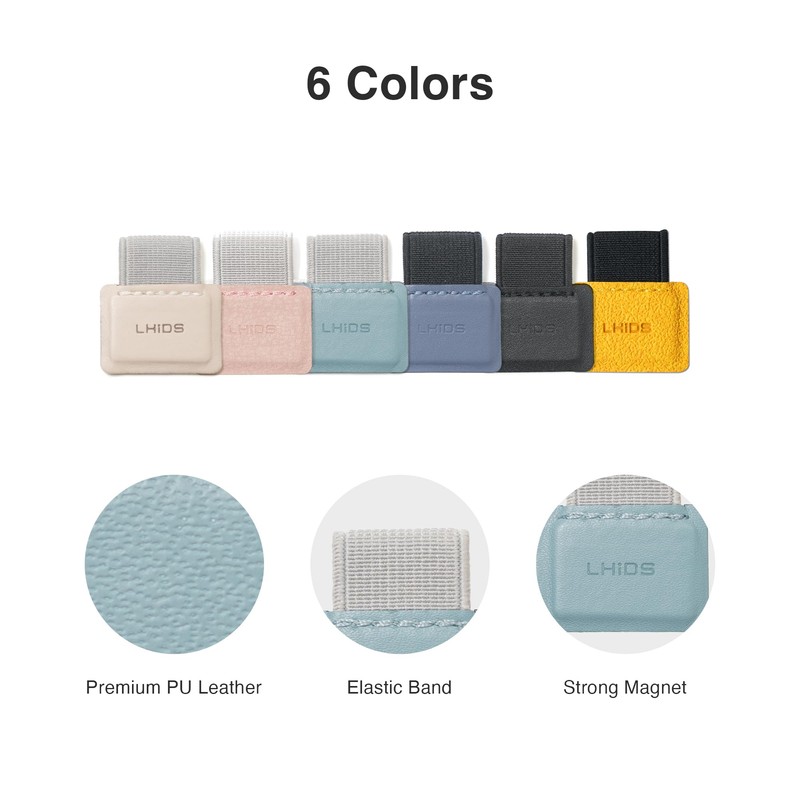 LHiDS Magnetic Pen Loop Holder(3 Pack) for Notebooks, Journals, Planners,