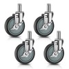 Besitu 5 inches Stem Casters for Wire Shelving Racks, Heavy