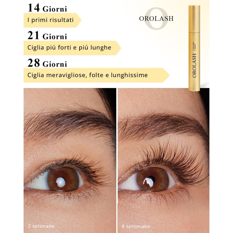 Siero Ciglia Allungante e Volumizzante OROLASH 3ML (3 mesi) |