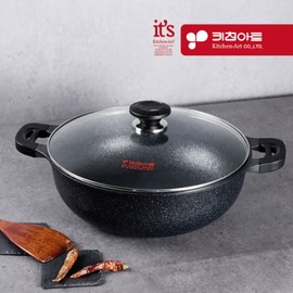Kitchen Art Gold Silver Wellbeing Pan 36cm (EL1307) / 키친아트 골드 실버 웰빙팬 36cm (EL1307)